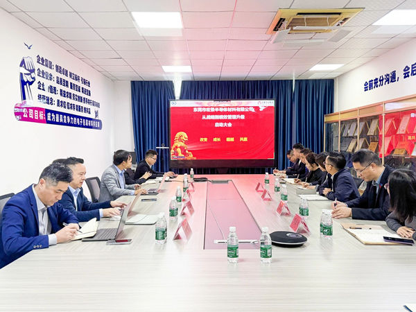 东莞市宏景半导体材料有限公司从战略到绩效管理升级系统咨询项目启动